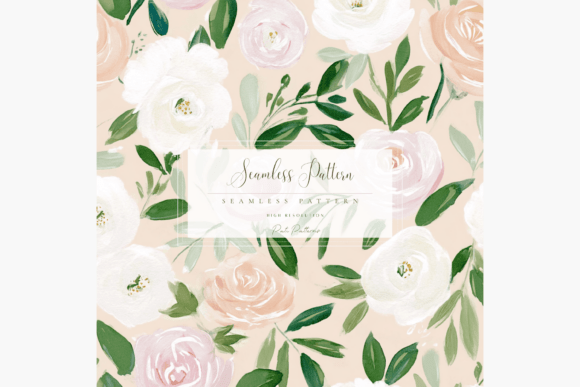 Download Seamless Floral Peony Pattern PNG with Background - Png Collection