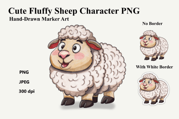 Download Fluffy Sheep Character PNG - Png Collection