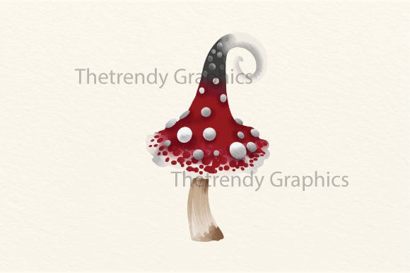 Download Watercolor Fairy Tale Cute Mushroom PNG - Watercolor fairy tale Collection