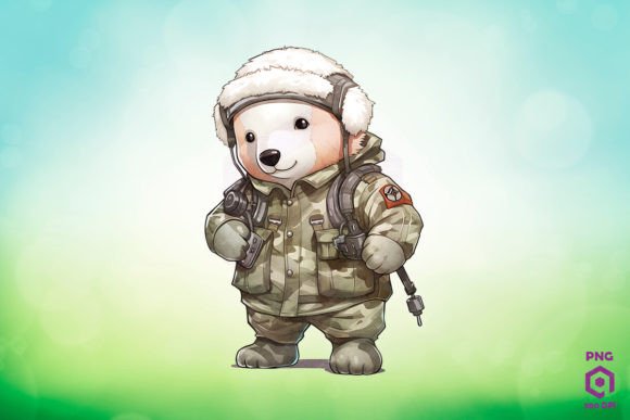 Download Army Polar Bear Clipart PNG - Png Collection