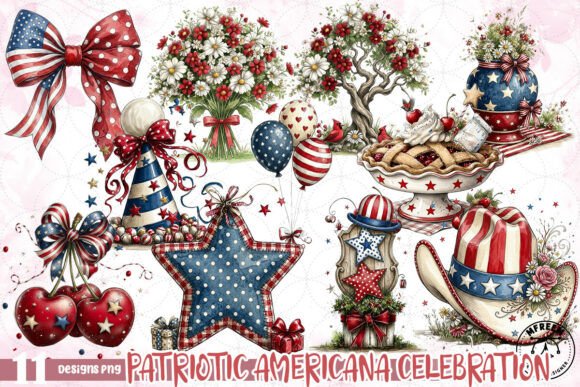 Download Patriotic Americana Celebration PNG - Png Collection
