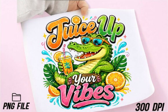 Download Cute Alligator Relaxing Summer Vibes PNG - Png Collection