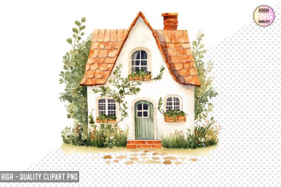 Download Watercolor House Clipart Design – PNG - Png Collection