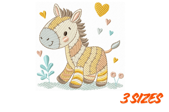 Download Cute Zebra Embroidery Nursery Art - Nursery art Collection