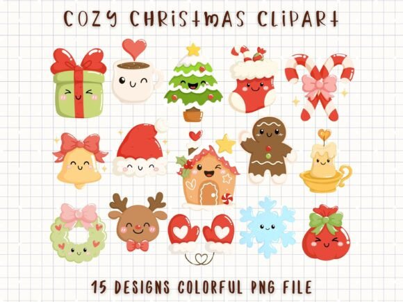 Download Cozy Christmas Clipart Cute Holiday PNG - Png Collection