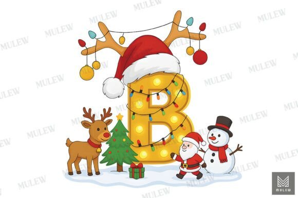 Download Christmas Letter B Sublimation PNG - Png Collection