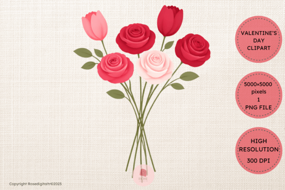 Download Valentine Bouquet Clipart PNG 18 - Png Collection