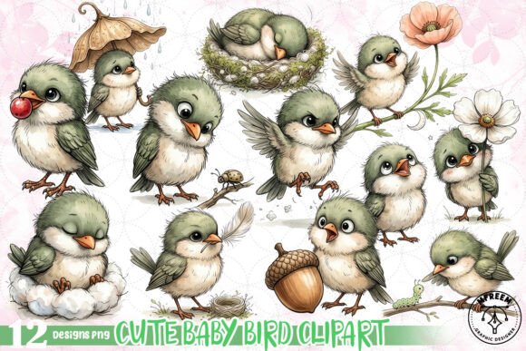 Download Cute Baby Bird Clipart PNG - Png Collection
