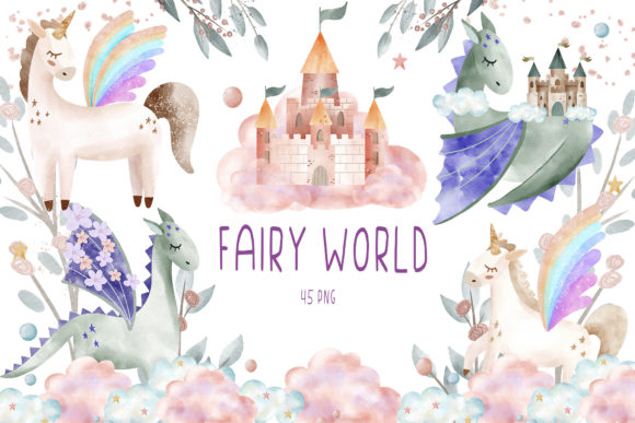 Download Watercolor Fairy Tale Castle Clipart PNG - Watercolor fairy tale Collection