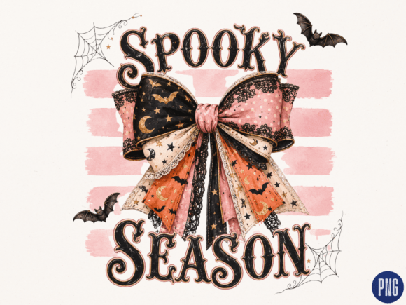Download Coquette Spooky Season Halloween Bow PNG - Png Collection