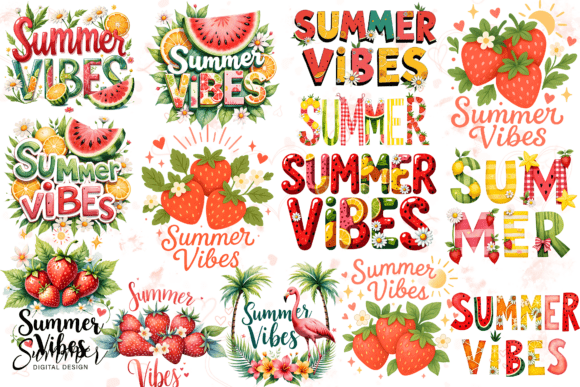 Download Summer Vibes PNG Strawberry Sublimation - Png Collection