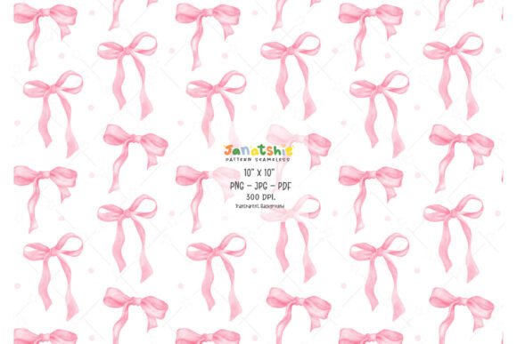 Download Coquette Pink Ribbon Bow Seamless PNG - Png Collection